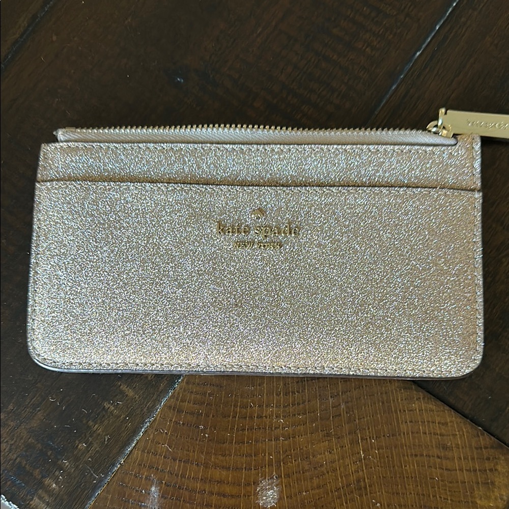 Kate Spade Gold Glitter Wallet